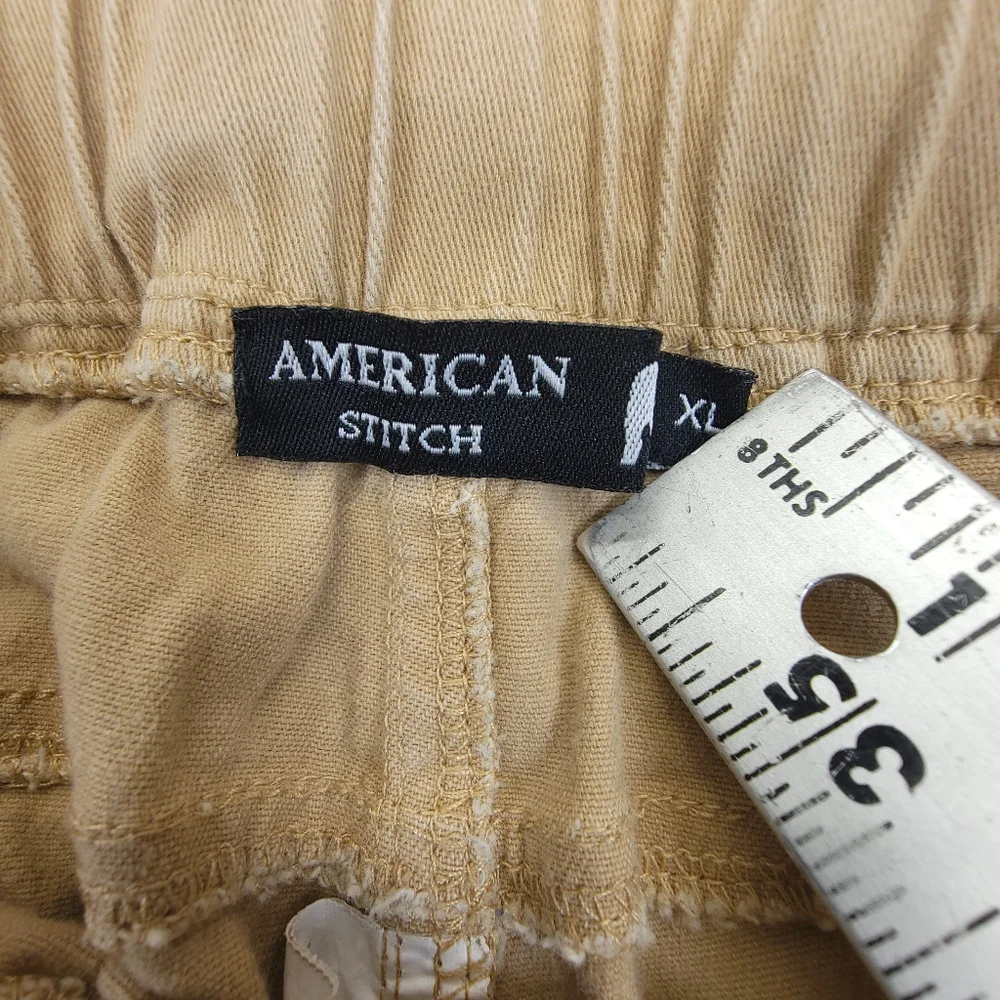 American Stitch Men’s Size XL Tan Beige Elastic Outerwear Joggers